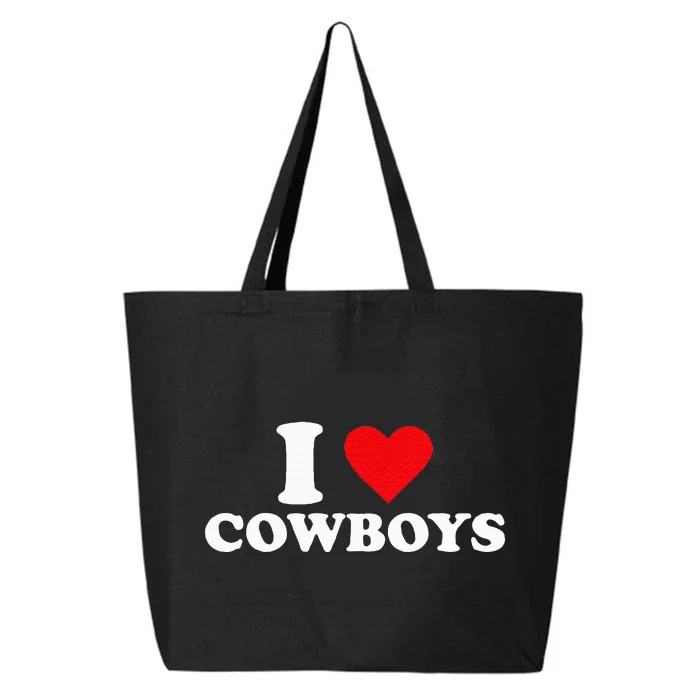 I Love Cowboys 25L Jumbo Tote