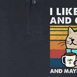 I Like Cats And Coffee And Maybe 3 People Softstyle Adult Sport Polo