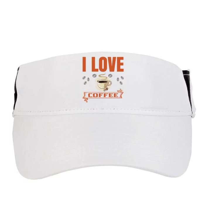 I Love Coffee Adult Drive Performance Visor