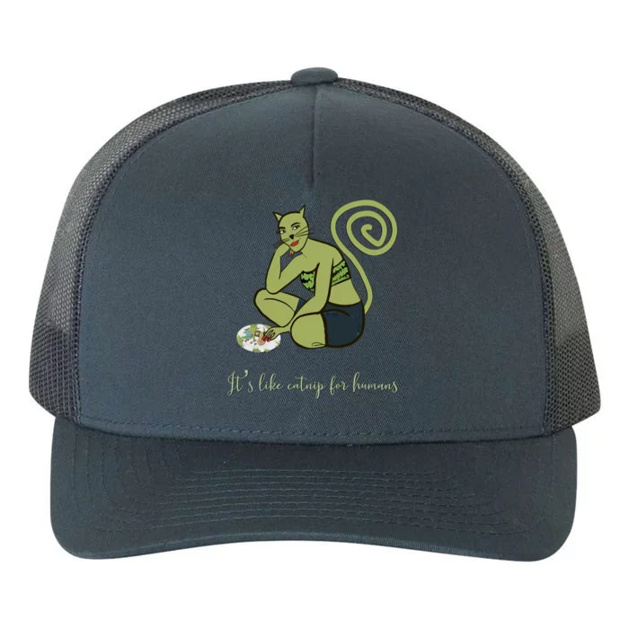 It’s Like Catnip For Hu! Funny Cute Catnip Parody Design Gift Yupoong Adult 5-Panel Trucker Hat