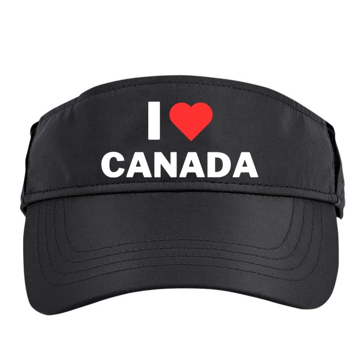 I Love Canada Adult Drive Performance Visor