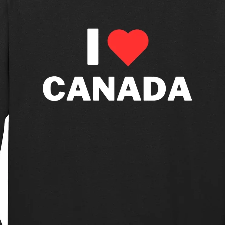 I Love Canada Tall Long Sleeve T-Shirt