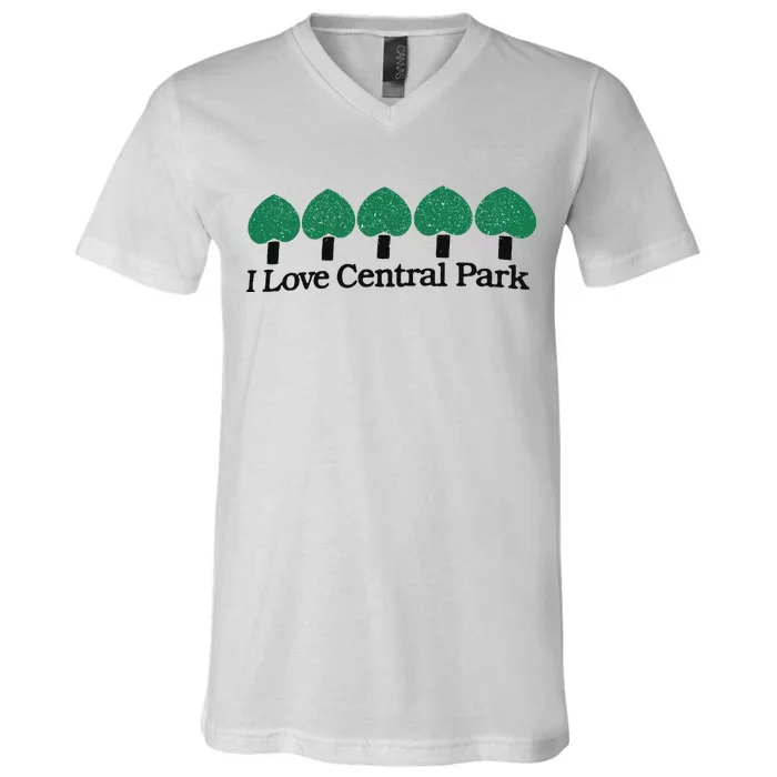 I Love Central Park V-Neck T-Shirt