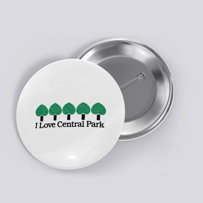 I Love Central Park Button