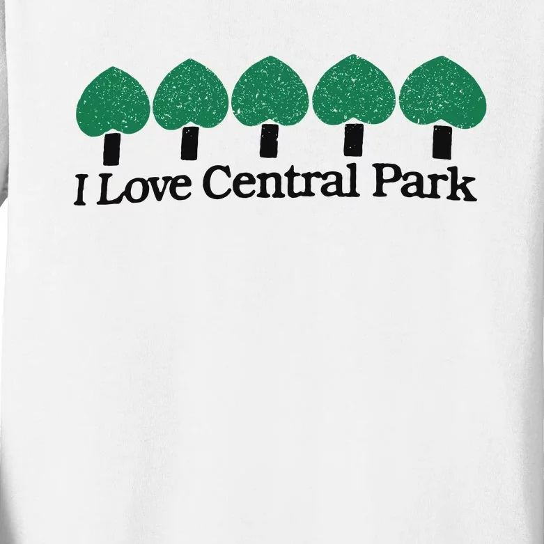 I Love Central Park Kids Long Sleeve Shirt