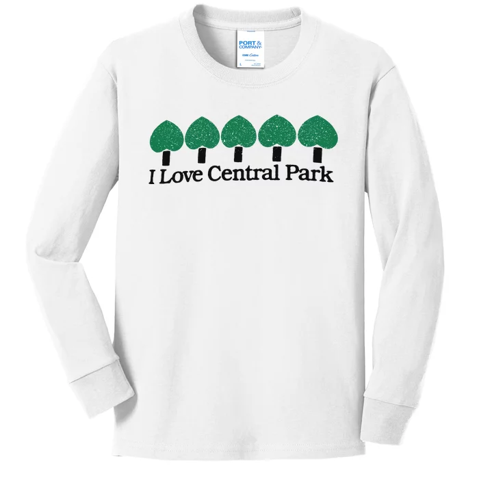 I Love Central Park Kids Long Sleeve Shirt