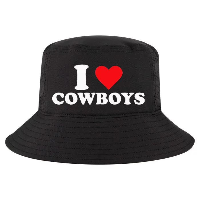 I Love Cowboys Cool Comfort Performance Bucket Hat