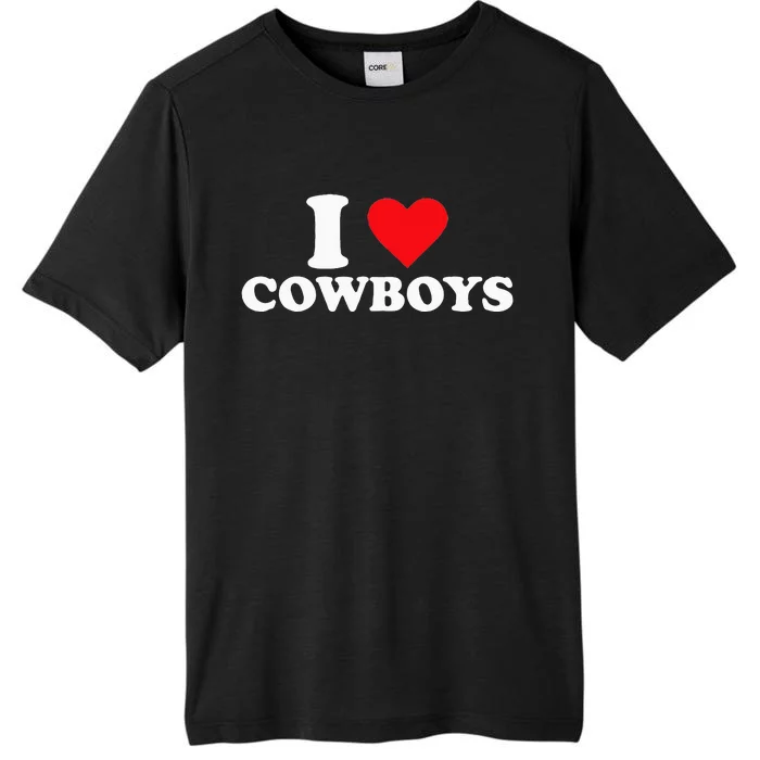 I Love Cowboys ChromaSoft Performance T-Shirt