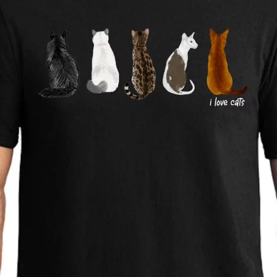 I Love Cats For Cat Lovers Cute Gift Pajama Set