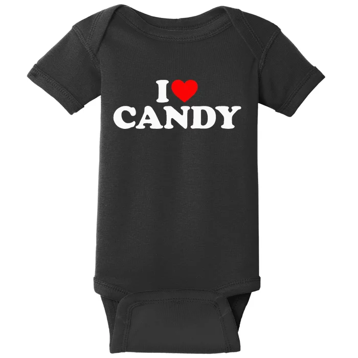 I Love Candy Baby Bodysuit