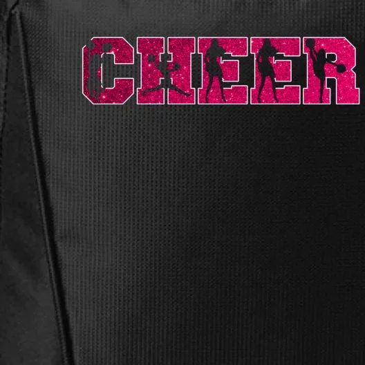 I Love Cheer Cool Cheerleader Silhouettes Cool Gift City Backpack