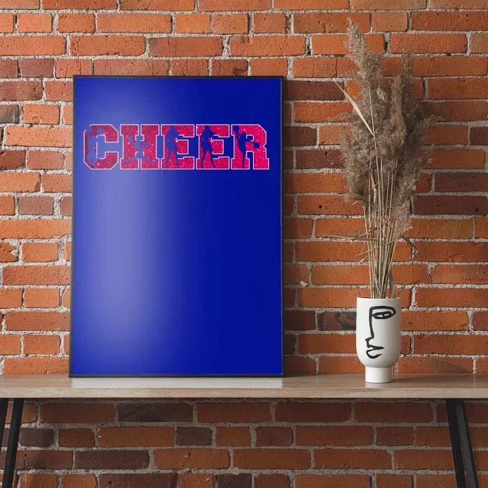 I Love Cheer Cool Cheerleader Silhouettes Cool Gift Poster