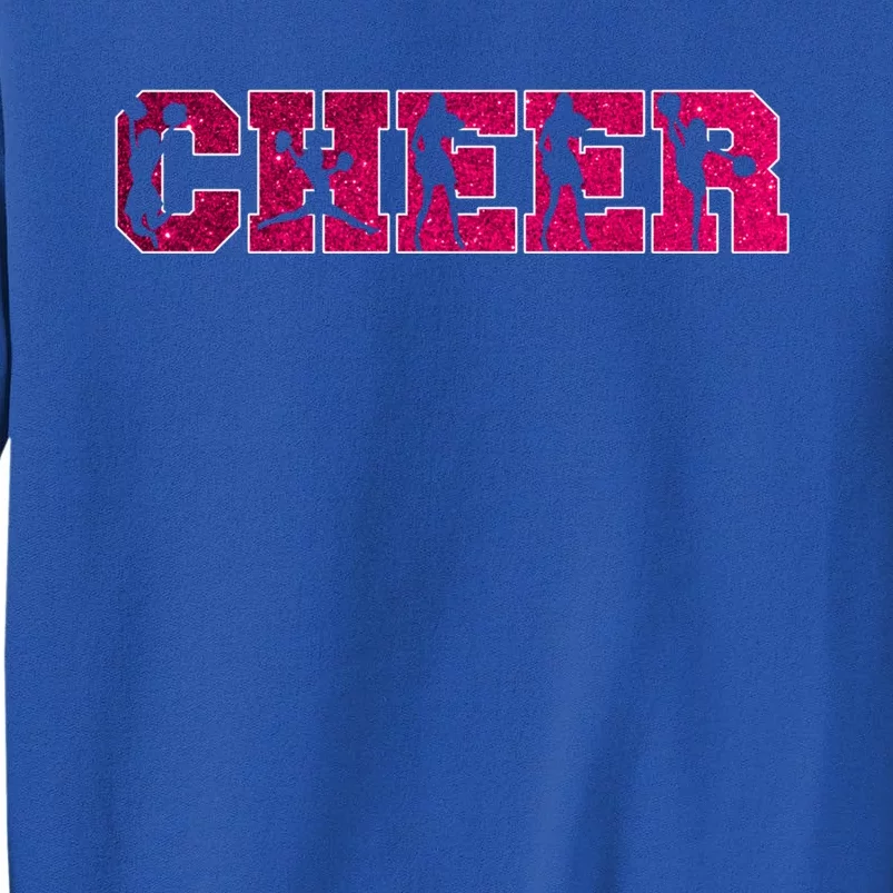 I Love Cheer Cool Cheerleader Silhouettes Cool Gift Tall Sweatshirt