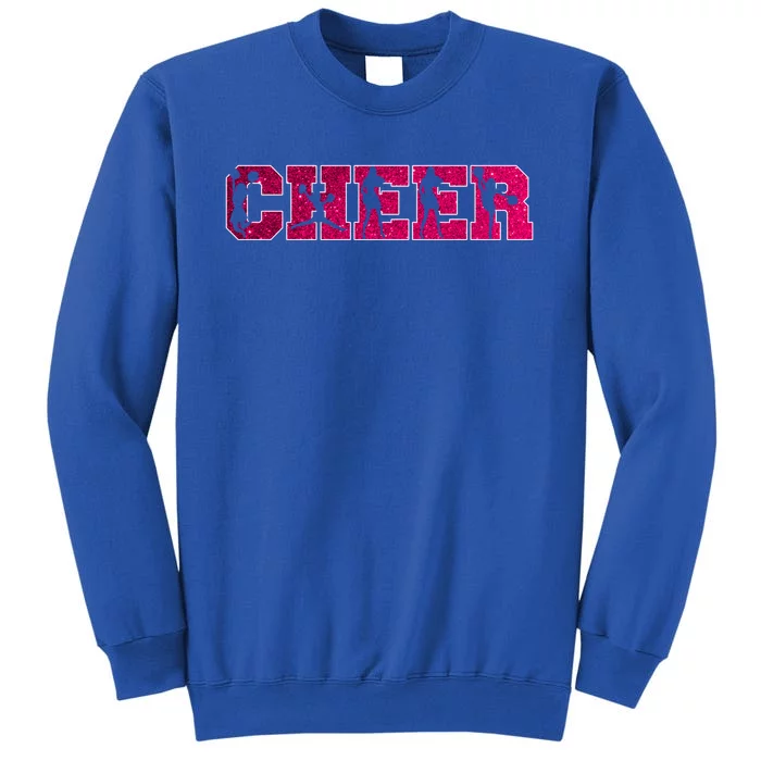 I Love Cheer Cool Cheerleader Silhouettes Cool Gift Tall Sweatshirt