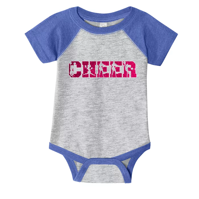 I Love Cheer Cool Cheerleader Silhouettes Cool Gift Infant Baby Jersey Bodysuit