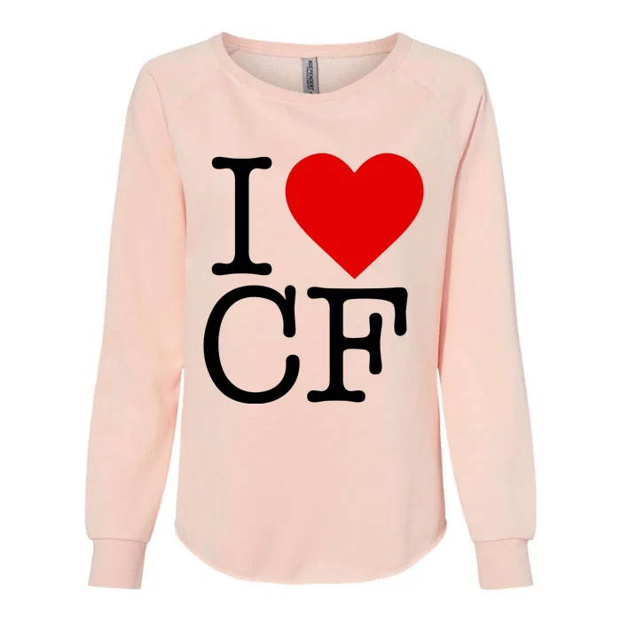 I Love Charlotte Folk Womens California Wash Sweatshirt