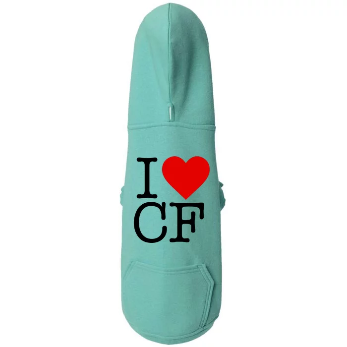 I Love Charlotte Folk Doggie 3-End Fleece Hoodie