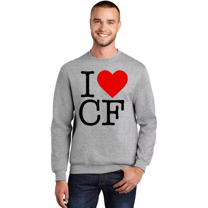 I Love Charlotte Folk Tall Sweatshirt