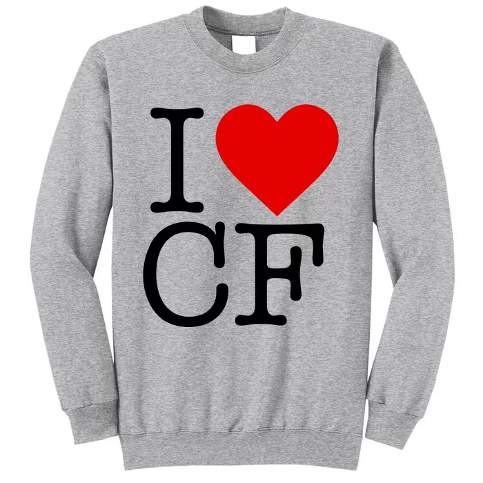 I Love Charlotte Folk Tall Sweatshirt