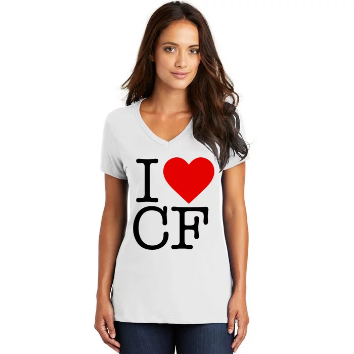 I Love Charlotte Folk Women's V-Neck T-Shirt