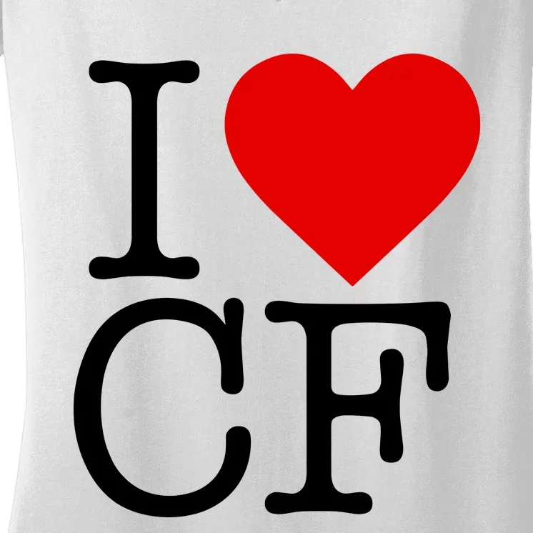 I Love Charlotte Folk Women's V-Neck T-Shirt