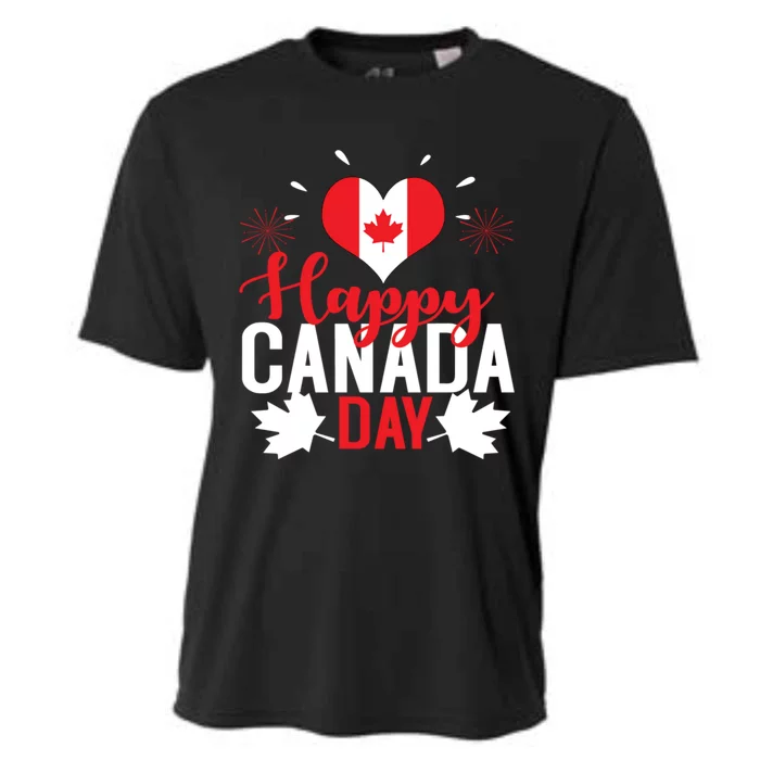 I Love Canada Happy Canada Day Gift Cooling Performance Crew T-Shirt