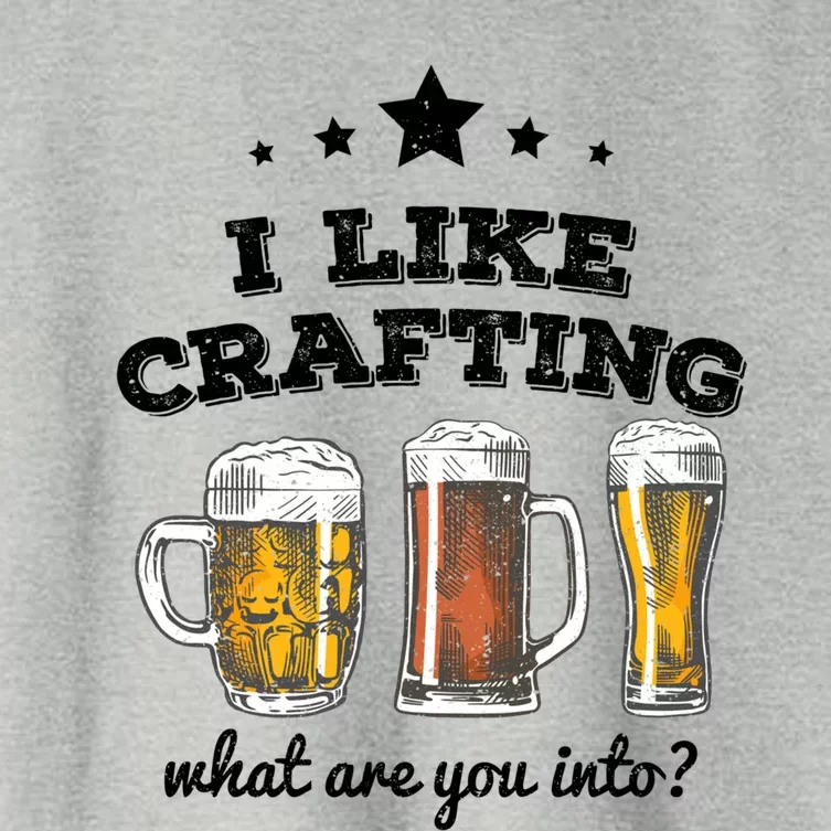 I Like Crafting Gift What Are You Into? Funny Gift Meaningful Gift Women's Crop Top Tee