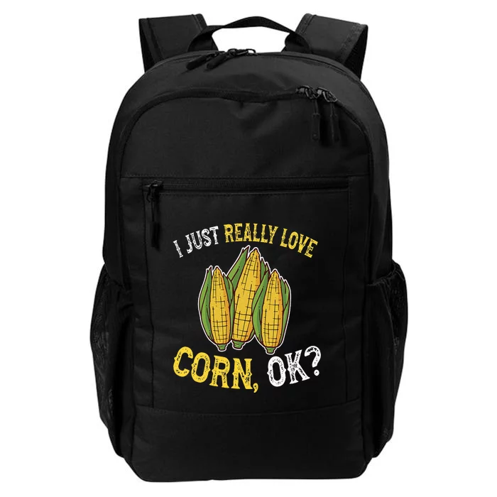 I Love Corn OK Cute And Funny Corn On The Cob Daily Commute Backpack