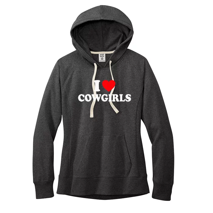 I Love Cowgirls I Heart Cowgirls Women's Fleece Hoodie