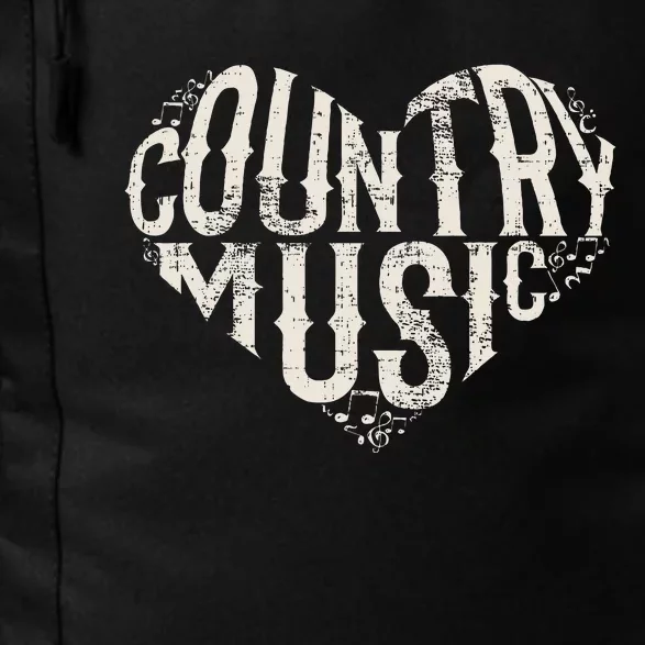 I Love Country Design Country Music Lover Gift Idea Daily Commute Backpack