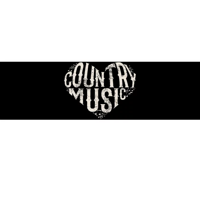 I Love Country Design Country Music Lover Gift Idea Bumper Sticker