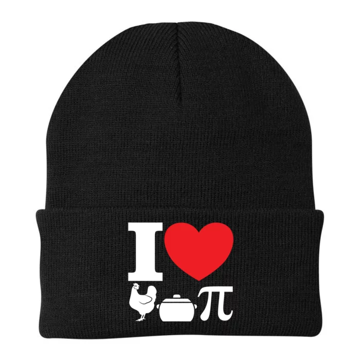 I Love Chicken Pot Pi Pie Day Math Great Gift Knit Cap Winter Beanie