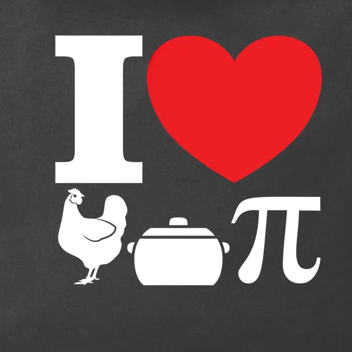 I Love Chicken Pot Pi Pie Day Math Great Gift Zip Tote Bag