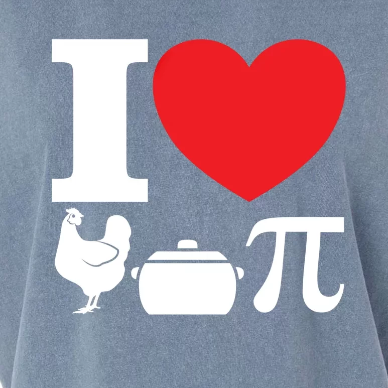 I Love Chicken Pot Pi Pie Day Math Great Gift Garment-Dyed Women's Muscle Tee