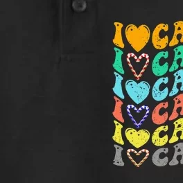 I Love Candy Halloween Party Cute Trick Or Treat Candyland Dry Zone Grid Performance Polo