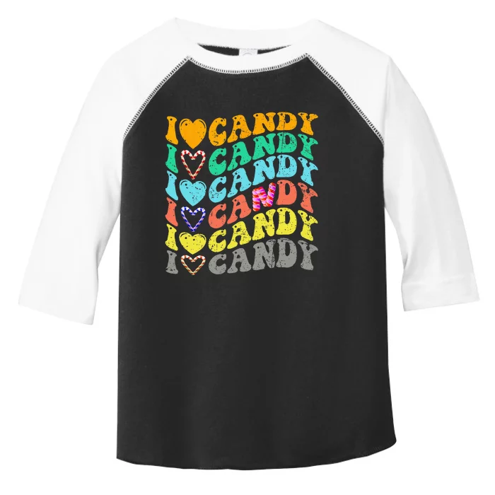 I Love Candy Halloween Party Cute Trick Or Treat Candyland Toddler Fine Jersey T-Shirt