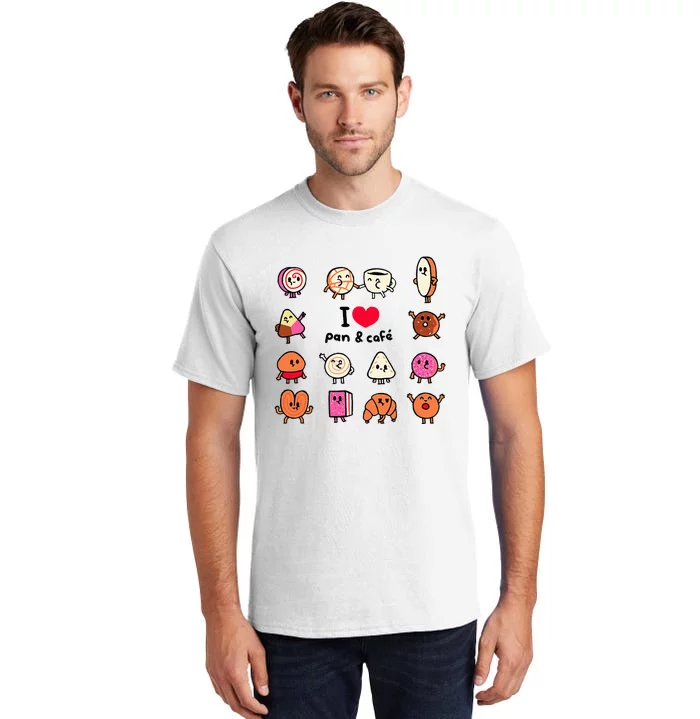 I Love Coffee I Love Coffee And Bread. Tall T-Shirt