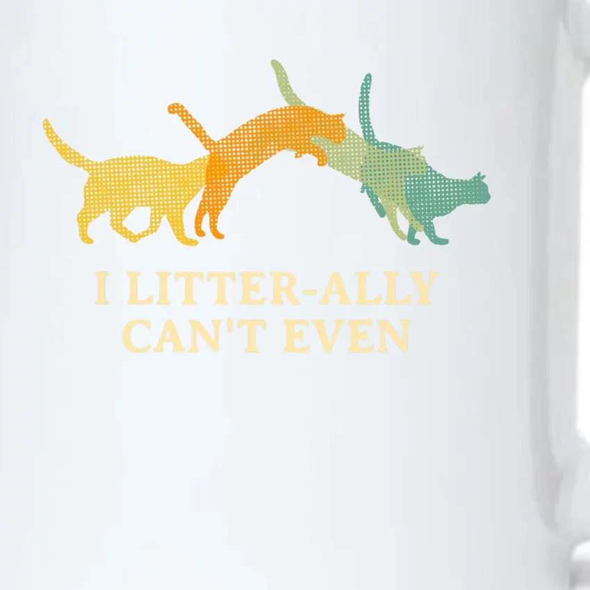 I Litterally Can't Even Cat Lover Funny Kitten Humor Black Color Changing Mug