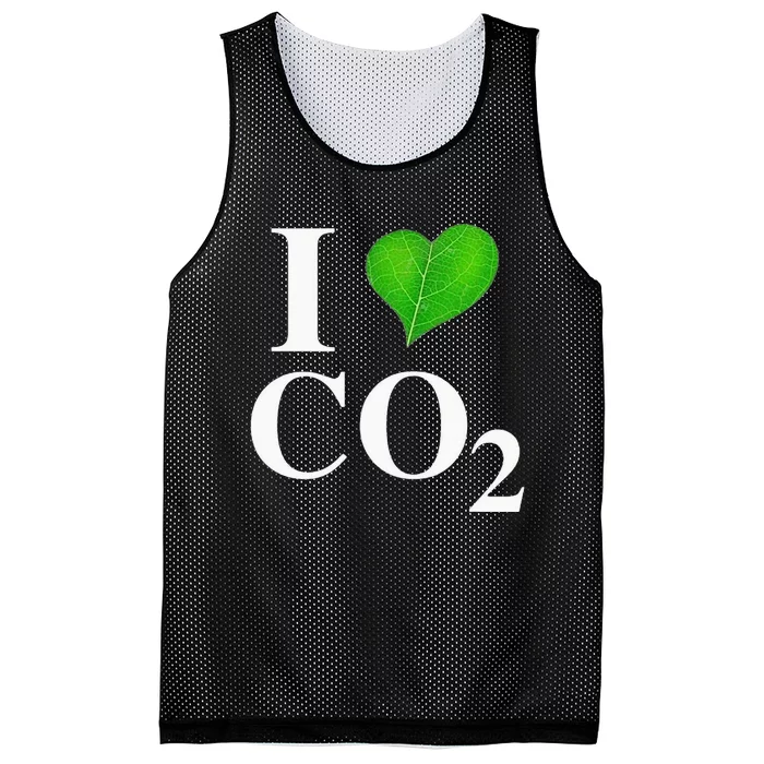 I Love Co2 Carbon Dioxide Climate Change Hoax Global Warming Mesh Reversible Basketball Jersey Tank