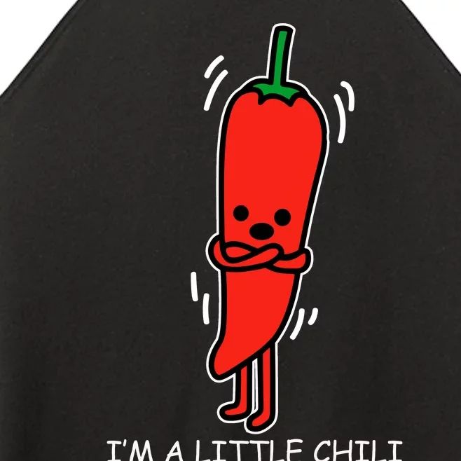 IM Little Chili Funny Saying Pepper Food Pun Women’s Perfect Tri Rocker Tank