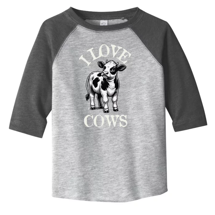 I Love Cows Donald Trump Meme Funny Quote Toddler Fine Jersey T-Shirt