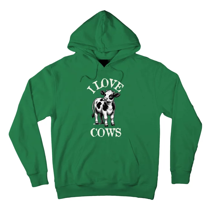 I Love Cows Donald Trump Meme Funny Quote Hoodie