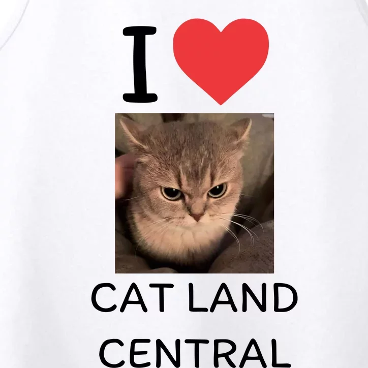 I Love Cat Land Central Performance Tank