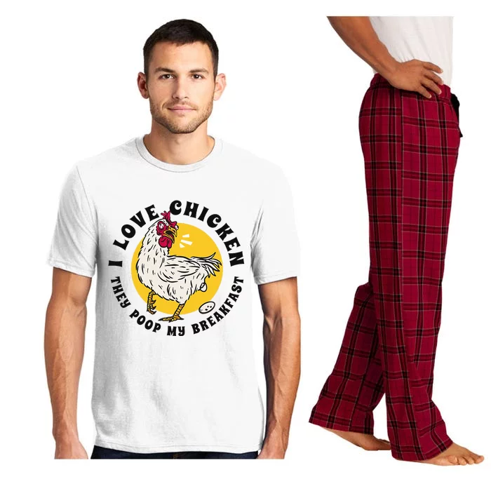 I Love Chicken They Poop My Breakfast Pajama Set