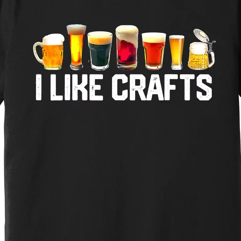 I Like Craft Beer Microbrew Hops Funny Dad M.e.n Premium T-Shirt