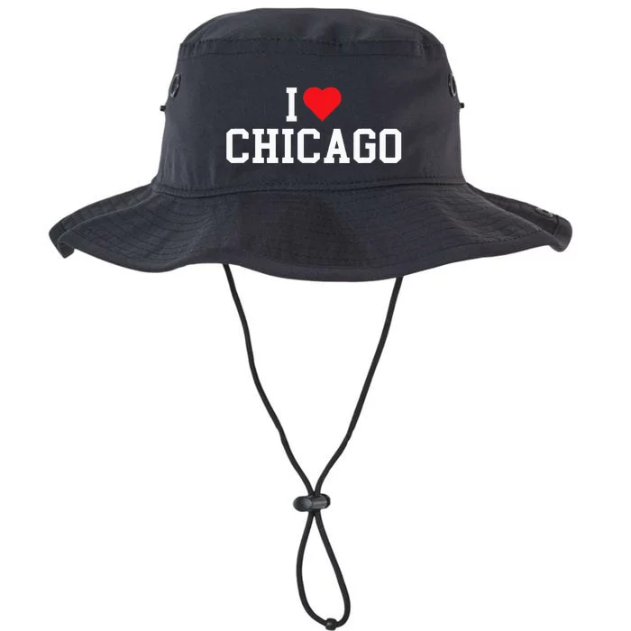 I Love Chicago Illinois Throwback Design Classic Legacy Cool Fit Booney Bucket Hat