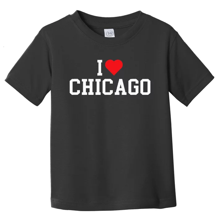 I Love Chicago Illinois Throwback Design Classic Toddler T-Shirt