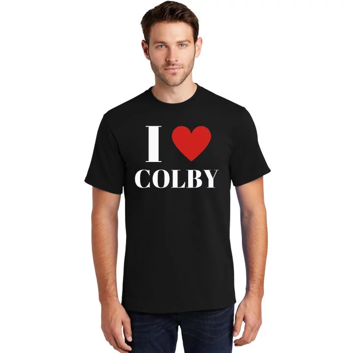 I Love Colby Heart Family Lover Tall T-Shirt