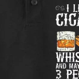 I Like Cigars Whiskey And Maybe 3 People Cigar Lounge Dry Zone Grid Performance Polo