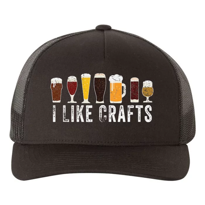 I Like Crafts Beer Brewer Home Brewing Making Drinking Dad Yupoong Adult 5-Panel Trucker Hat